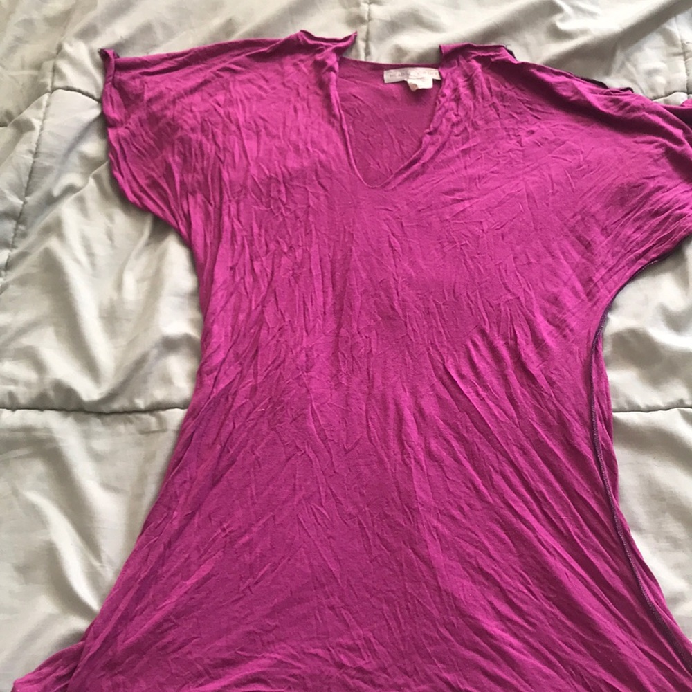 Pink unstructured tunic